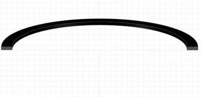 8-212/U - 7/8'' ID X 1-1/8'' OD X .040'' High Backup Ring