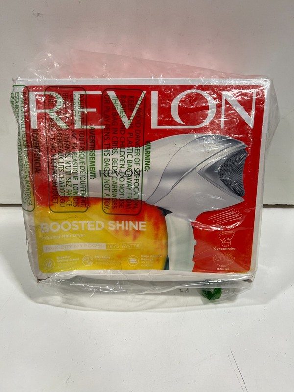 Revlon Infrared Hair Dryer with Clips 1875W