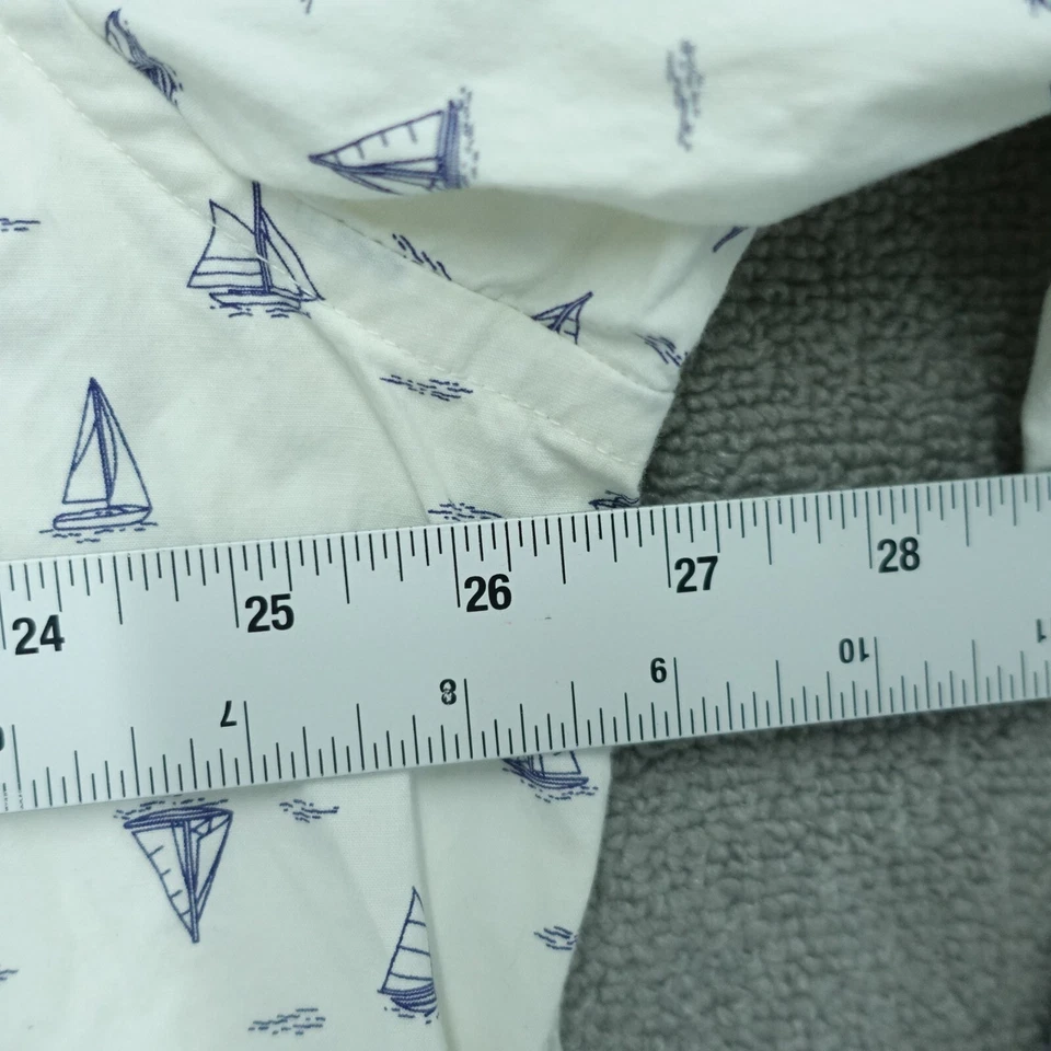 John Bartlett Button Down Shirt Men's Size XXL White Long Sleeve Collared Cotton - Image 4 of 4