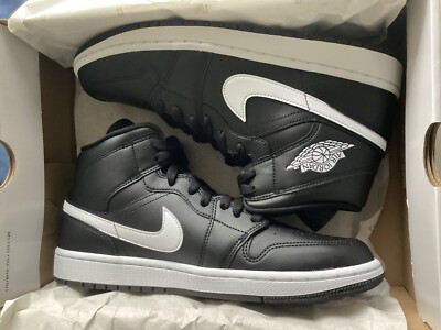 Size 11 - Air Jordan 1 Mid Black White W for sale online | eBay