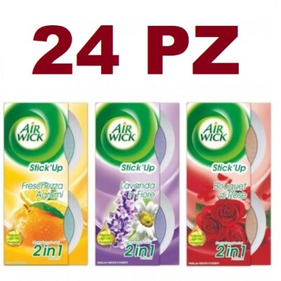 24 AIR WICK STICK-UP 2PC DEODORANT DRAWERS CABINETS MIXED CASE DEODOR