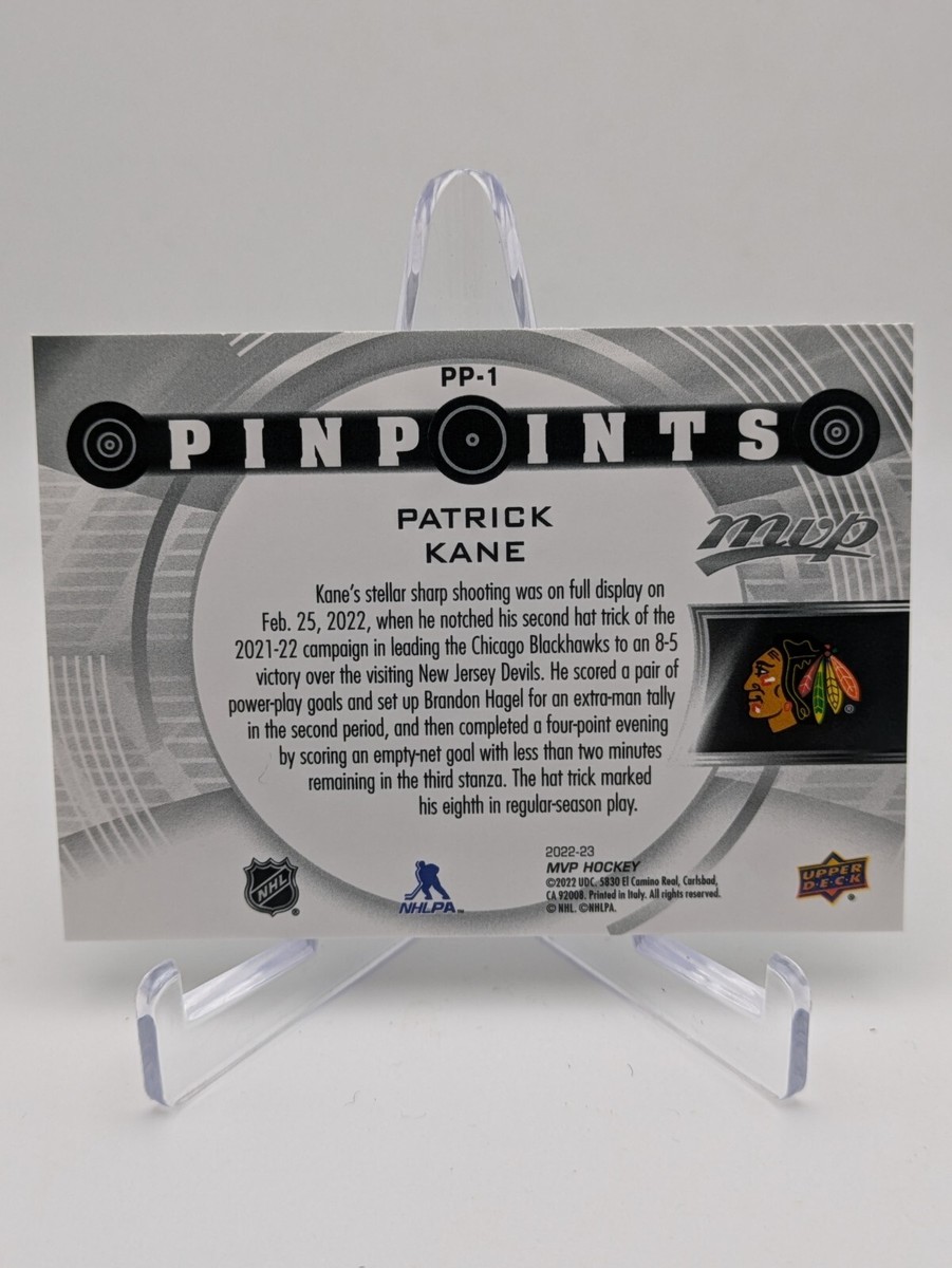 💥 2022-23 Upper Deck MVP Pinpoints Silver Patrick Kane PP-1