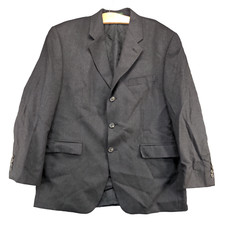 Lauren Ralph Lauren Men's Blazer Jacket Long Sleeve Black Actual 44x30 Wool