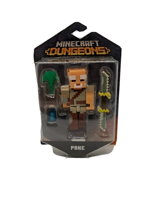 Minecraft Dungeons 3.25'' Collectible Battle Figure and Accessories PAKE