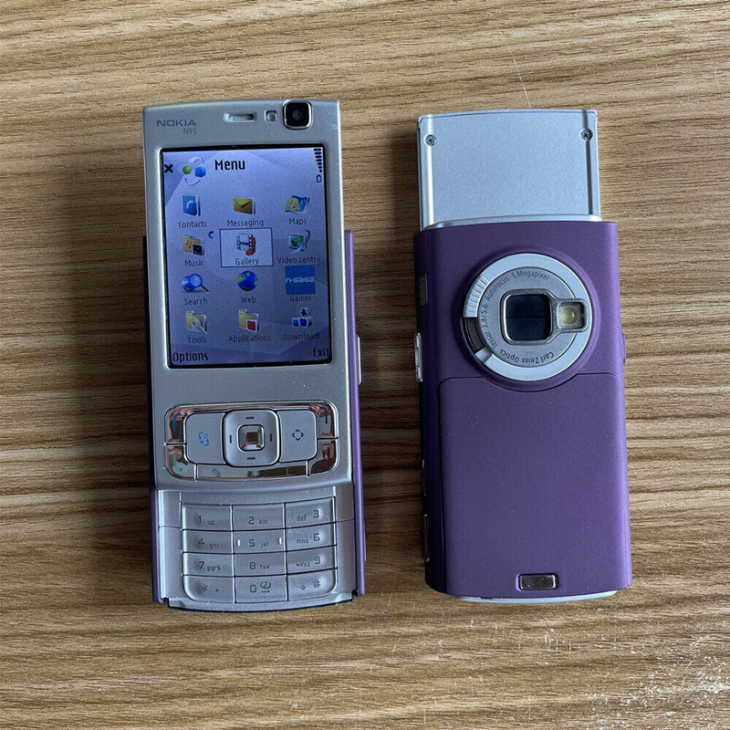 Pristine Condition Nokia N95 - purple (Unlocked) Smartphone +