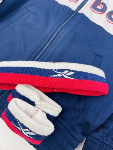 Reebok Kids Tod Track Jkt & Jogger con fasce per testa e braccia taglia 2T COLORE Navy - Foto 7 di 10