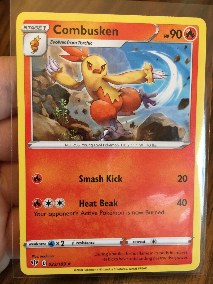 COMBUSKEN 2020 STAGE 1 POKEMON CARD - DARKNESS ABLAZE - #23/189
