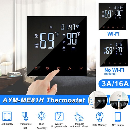 Wifi Digital Smart Thermostat Programmable Wireless Home Room Sensor App Control - Picture 2 of 13