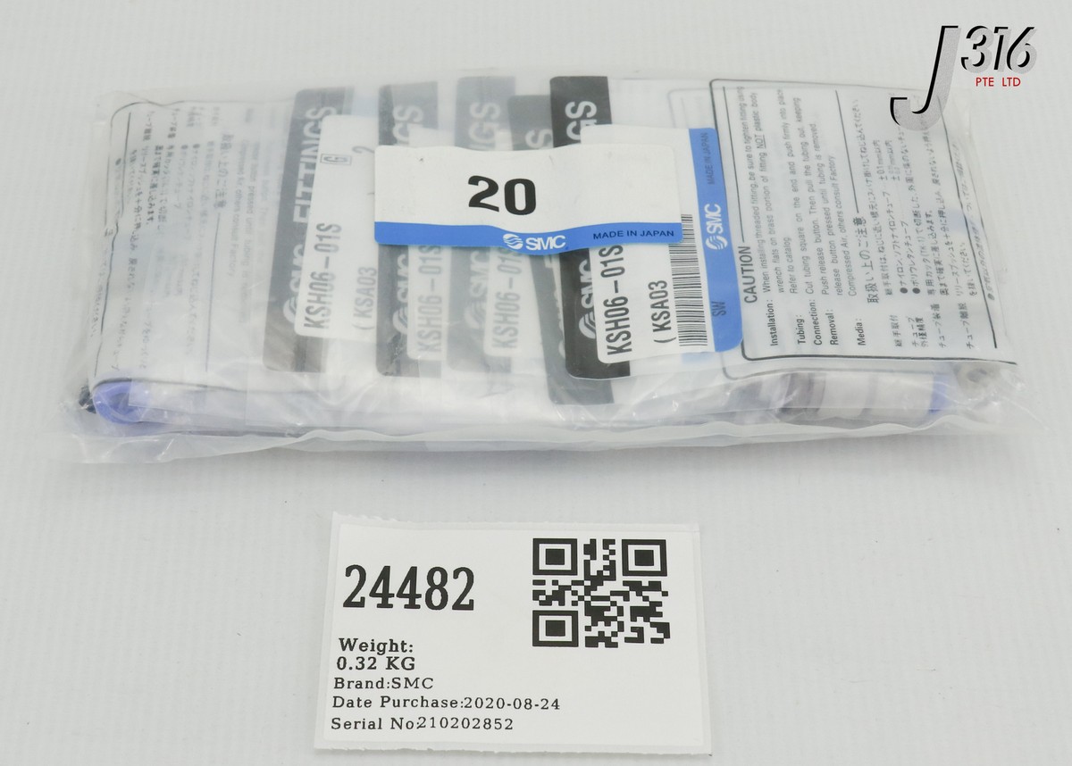 24482 SMC KS ROTARY FITTING (LOT OF 20) (NEW) KSH06-01S | eBay