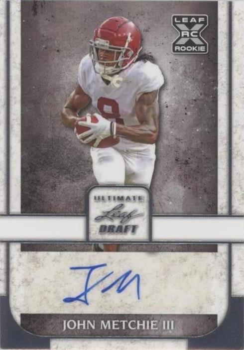 2022 Leaf Ultimate Draft John Metchie III #BA-JM1 - 1 of 2