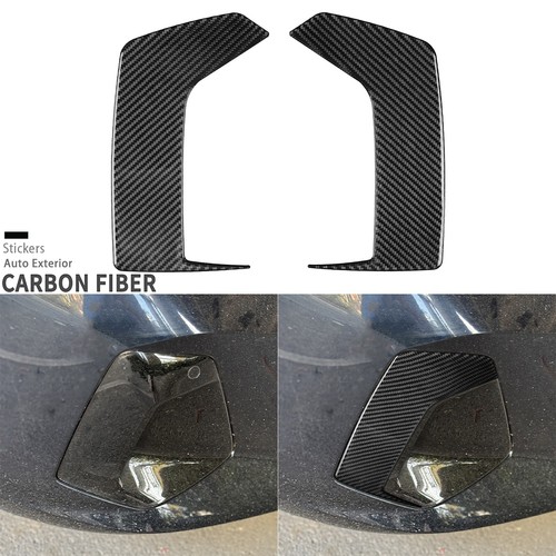 Real Carbon Fiber Front Fog Light Vent Cover For BMW 5 Series i5 G60 G68 2024-26