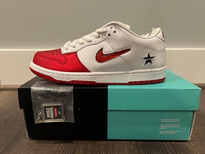 Size Nike SB Dunk Low Supreme Jewel Swoosh Red CK3480