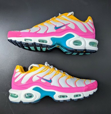 air max plus white pink yellow