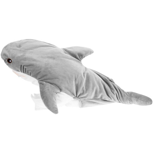 Pluszowy kapelusz rekina 3D czapka rekina pełne nakrycie głowy zwierzę przebranie cosplay rekwizyt fotograficzny - Zdjęcie 8 z 12