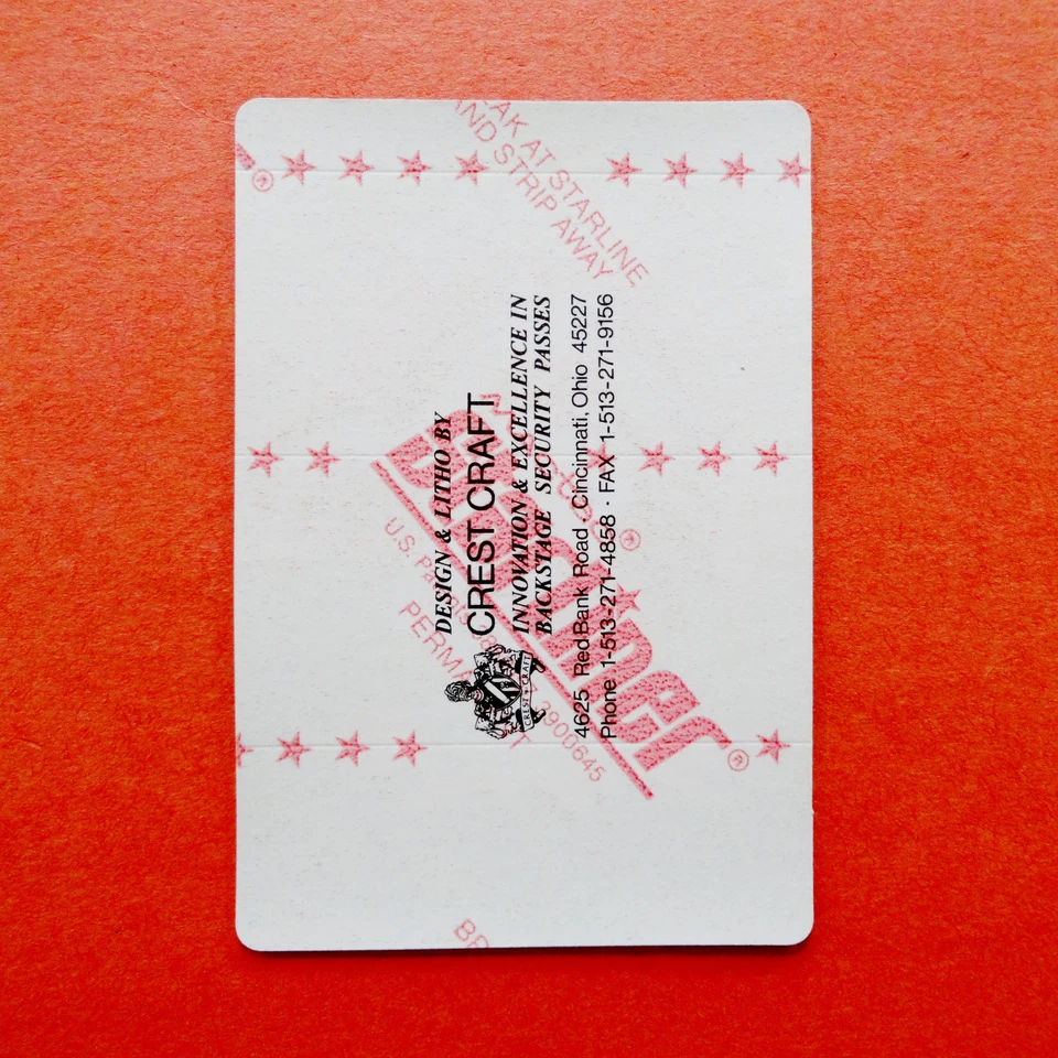 Grateful Dead Backstage Pass Giants Stadium NJ 6/19/95 6/19/1995 Marvel Zombie - Image 2 of 2