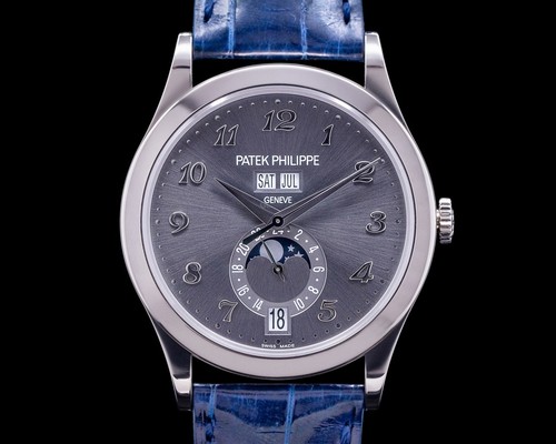 Patek Philippe 5396G-014 Annual Calendar Moonphase 18K White Gold Anthracite Dia