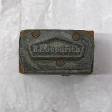 B.F. Goodrich Logo Vintage Letterpress Printers Block Plate SF5-S
