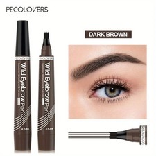 4 Tip Waterproof Eyebrow Pen Microblading Liquid Brow Pencil 5 Colors