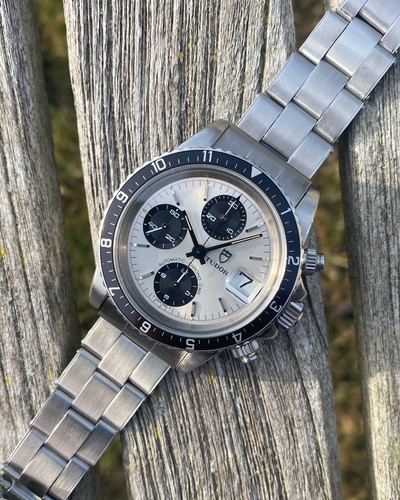 1979 Tudor 94210 Big Block Silver Panda Solo Dial Unpolished C...