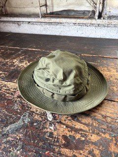 Sombrero Boonie Militar Vintage Años 60 Vietnam Selva Tropical Ejército Talla 7 3/8 Como Nuevo