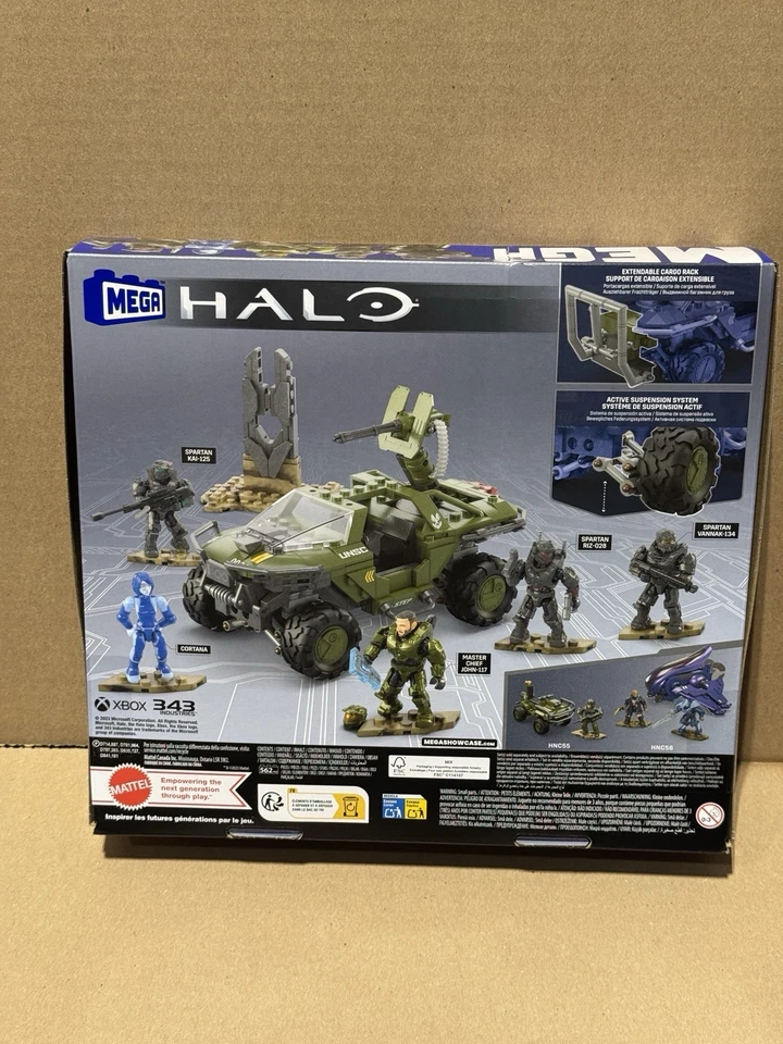 Mega Halo Fleetcom Warthog Building Kit 5 Micro Action Figures HNC57 - Image 3 of 3