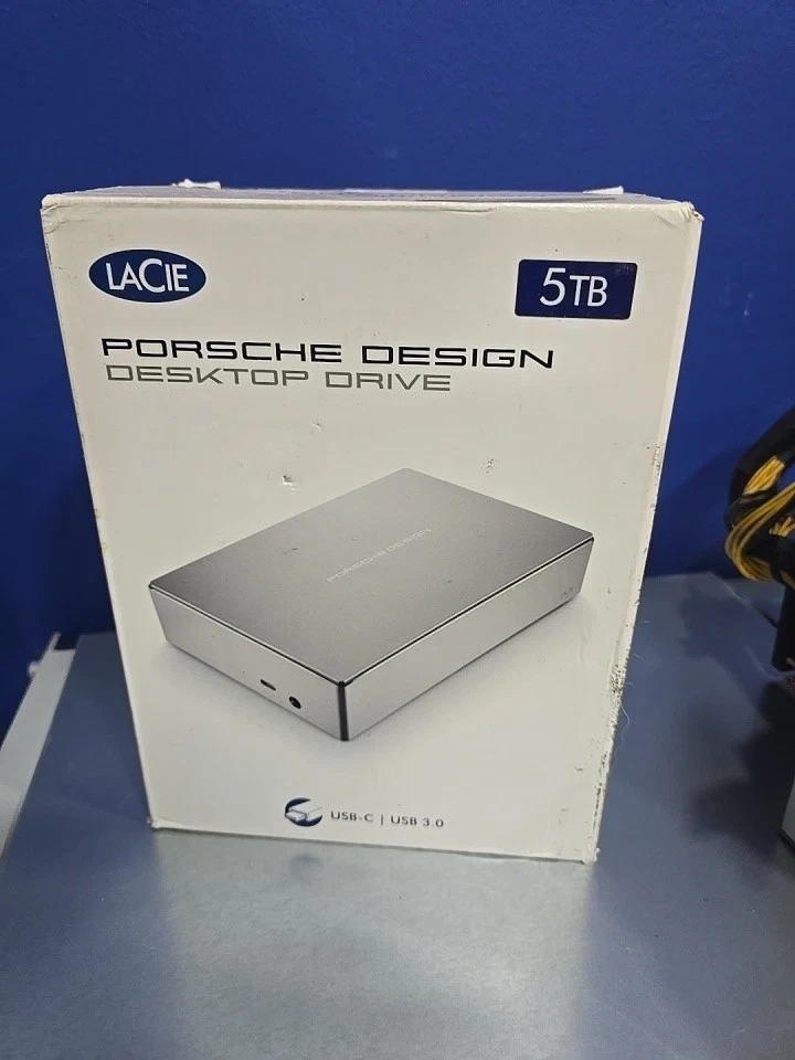 LaCie 5TB, Porsche Design External Desktop Drive, USB-C - Image 3 of 4