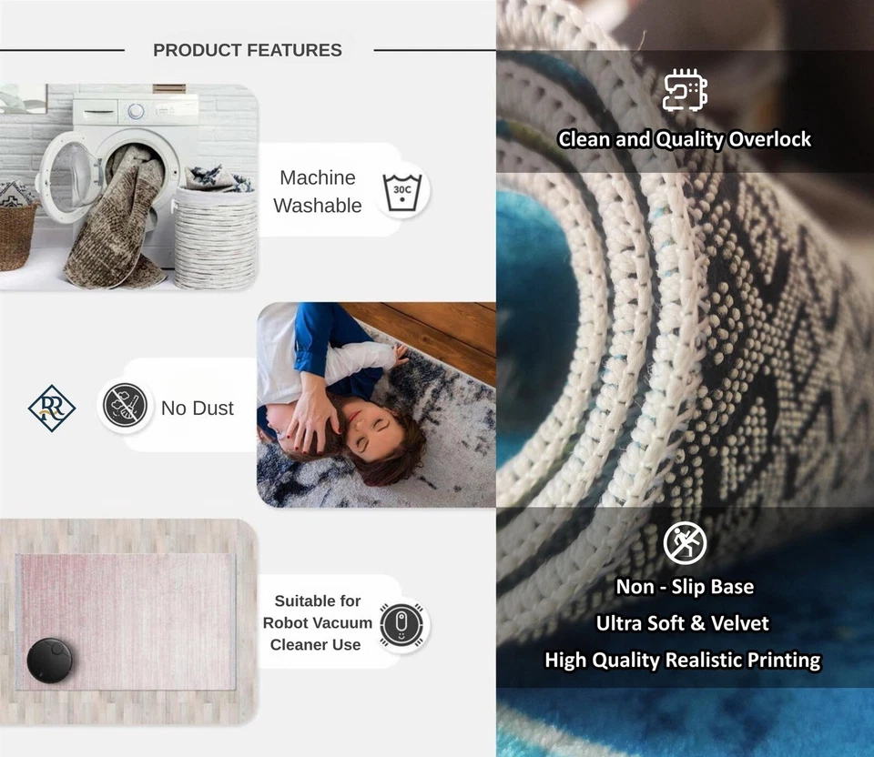 Floor Rug Rugs HIGH QUALITY Kids Bedroom Area Carpet Large Children's CAT Kitty - Image 4 of 4