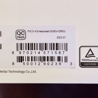 Pico 4 Enterprise 256GB VR Headset 8GB RAM White for sale online
