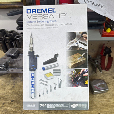 Dremel VersaTip Cordless Butane Soldering Torch Kit, Model 2000-01