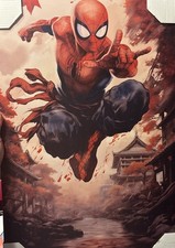 Spiderman Leaping 16x24 Canvas Wall Art, brand new, excellent condition