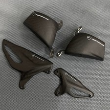 for Ducati PANIGALE V4/S/R/SP 2018-2023 carbon fiber Heel Guards Air Brake Duct