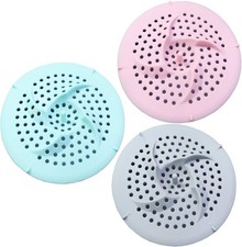 Silicone Drain Hair Catcher, Silicone Hair Stopper Shower Drain Covers, Durable