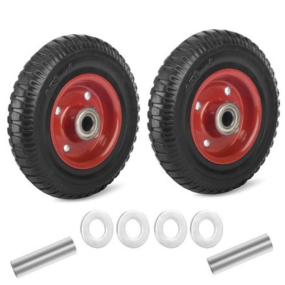 8 Inch Caster Wheels, Industry & Farms All-Terrain Heavy Duty Rubber Caster W...