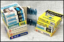 twelve boxes of AG-1 and AG-1B flash bulbs - free ship - 144 flashes 