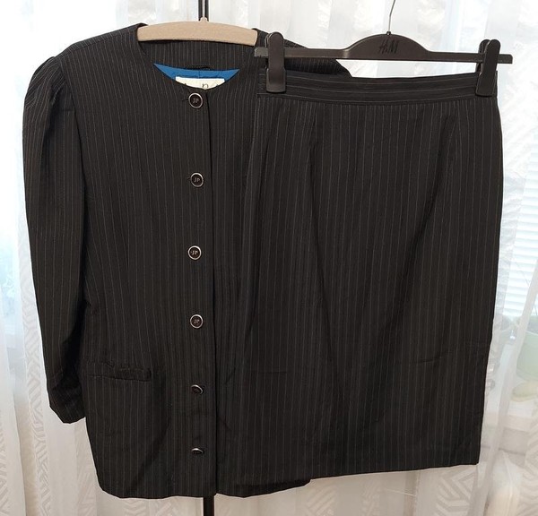 Women Jean Paul Gaultier Suit Black Vintage 38 / M