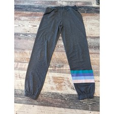 Women's Gray Cozy Knit Pull On Sweatpants Size M Activewear