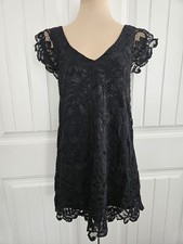 BB Dakota Lined Floral Lace Jacqueline Mini Dress Size XS Little Black Dress