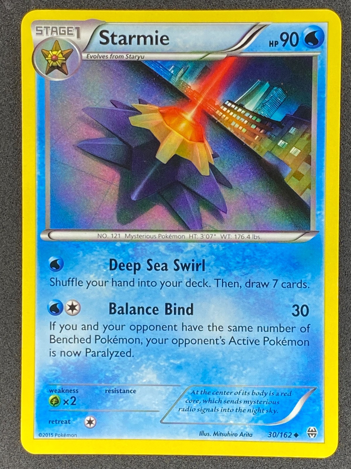 Pokémon Starmie 30/162 BKT BREAKthrough LP/NM