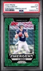2024 PANINI PRIZM EMERGENT GREEN WAVE #19 JJ MCCARTHY ROOKIE RC PSA 10