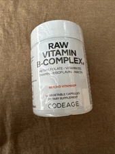 Codeage Raw Vitamin B-Complex, Probiotics, Enzymes, Fruits, Vegetables, 60 ct