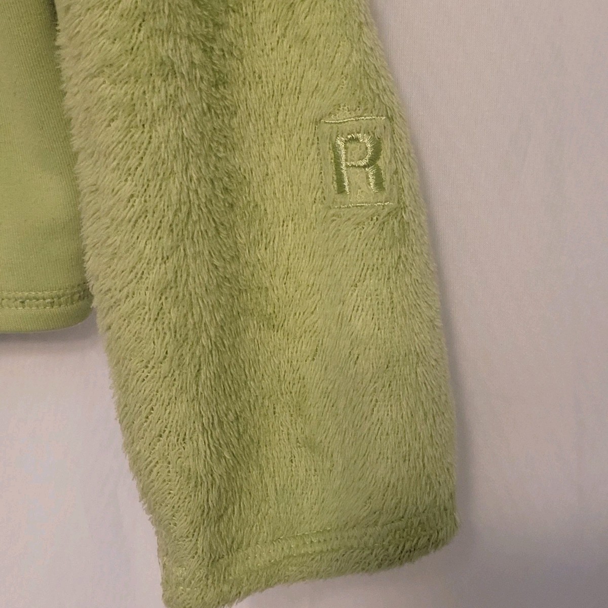 Patagonia R Teddy Tech Fleece Regulator Full Zip Green Jacket Logo Wmn's M View 3