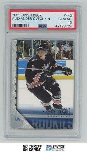 2005-06 Upper Deck Young Guns Alexander Ovechkin PSA 10 #443 Washington Capitals