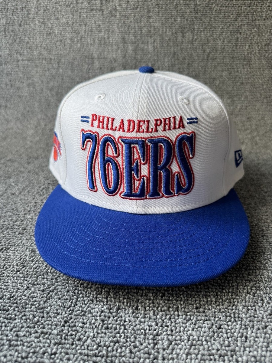 New Era Philadelphia 76ers 9FIFTY Snapback White Blue Adjustable NBA Cap
