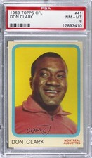 1963 Topps CFL Don Clark #41 PSA 8 r7d