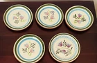 Vintage Stangl Pottery "Country Garden"  5in Coasters (x9)