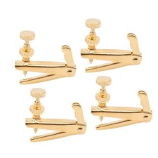 4 PCS Violin Fine Tuners For 1/2 Violin Alloy String Adjuster Anti Rust IEV JQKW