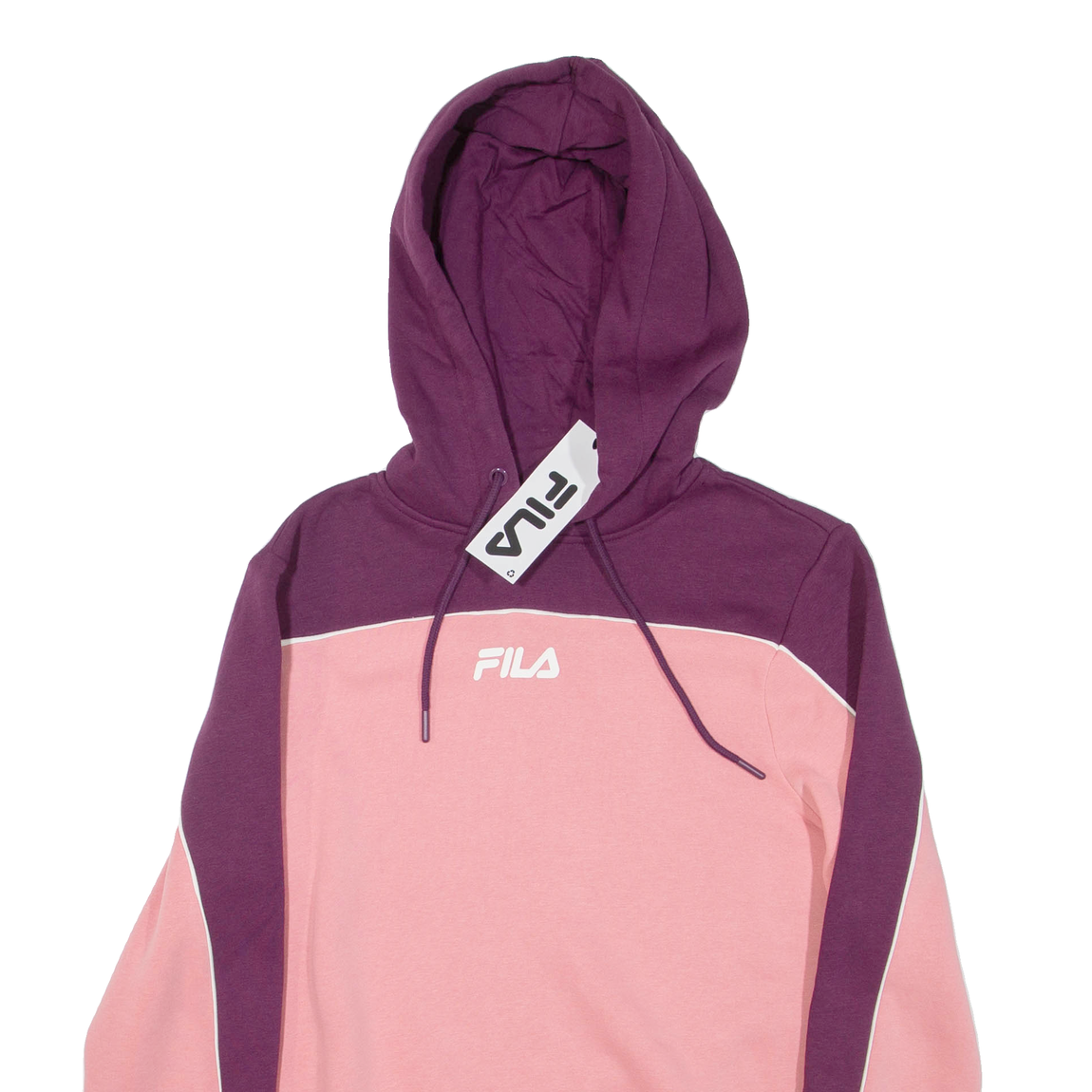 Felpa con cappuccio FILA Cropped Colourblock donna viola UK 12
