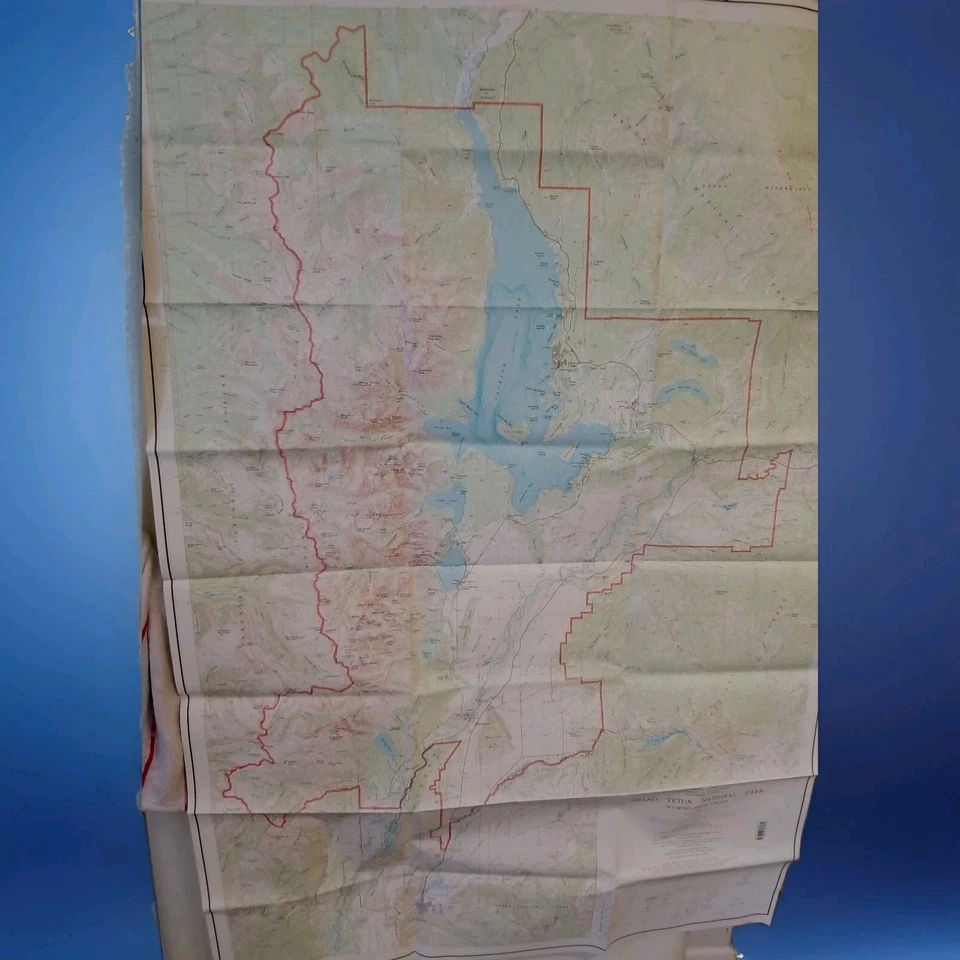 Survey Grand Teton 1968 mapa parque nacional geológico como nuevo usado en excelente estado Foto 3 de 4