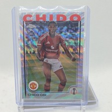 2024-25 Topps Chrome UEFA #14 Chido Obi RC Rookie Wave Refractor Man United