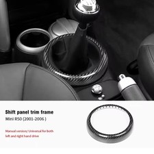 Gear Shift Panel Cover For Bmw Mini Cooper R50 R52 R53 2001-06 Real Carbon Fiber